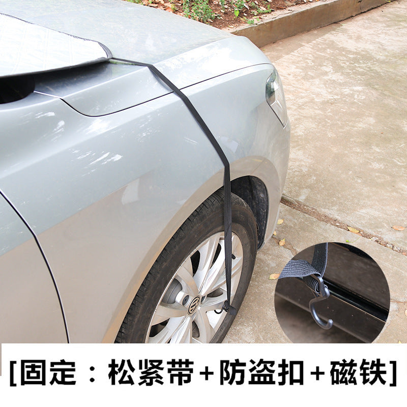 All-Season Windshield Snow Cover — Frost & Sun Shield (Silver)